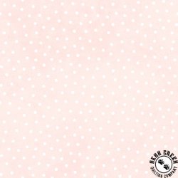 Maywood Studio Little Lambies Woolies Flannel Polka Dots Light Pink/White