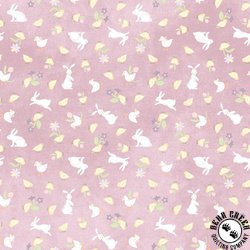 Maywood Studio Little Chicks Flannel Bunnies and Chicks Purple Maywood Studio Little Chicks Flannel Bunnies and Chicks Purple