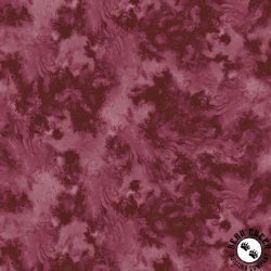 P&B Textiles Moon Flower Flowing Tonal Burgundy