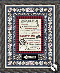 Man Cave Free Quilt Pattern