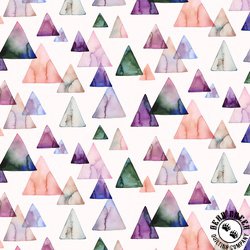 P&B Textiles Gemstones Spaced Triangles Multi