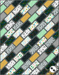 Alphabetosaurus Cobblestone Street Free Quilt Pattern