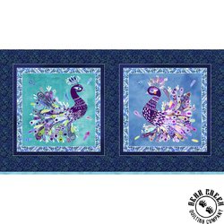 P&B Textiles Peacock Serenade Panel