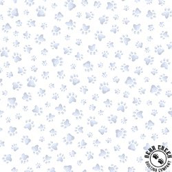 Maywood Studio Whiskers and Paws Paw Prints Grey