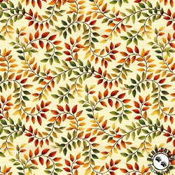 Studio E Fabrics Autumn Fields Vine Leaves Cream Studio E Fabrics Autumn Fields Vine Leaves Cream