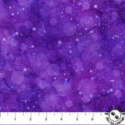 Northcott Midwinter Magic Starry Sky Purple