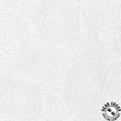 Robert Kaufman Fabrics Wishwell Alabaster Flowers Winter