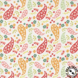 Moda Raspberry Summer Paisley Cloud