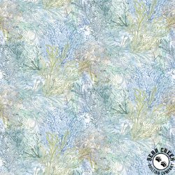 P&B Textiles Sea Whispers Packed Reef White/Multi P&B Textiles Sea Whispers Packed Reef White/Multi