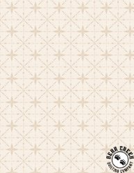 Wilmington Prints Floralscape Star Grid Cream