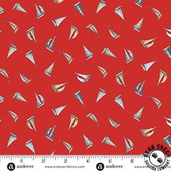 Andover Fabrics High Tide Sail Away Red