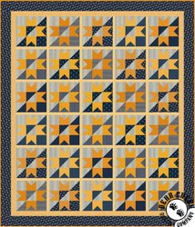 Indigo Cheddar Night and Day Free Quilt Pattern