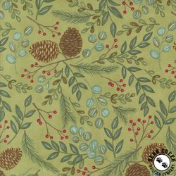 Moda Winter Friends Woodland Greenery Holly Moda Winter Friends Woodland Greenery Holly