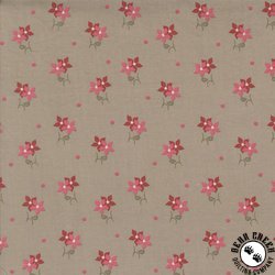 Moda A Very Sweet Christmas Poinsettias Stone Moda A Very Sweet Christmas Poinsettias Stone