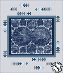 Vintage Blueprints World Hemisphere Free Quilt Pattern