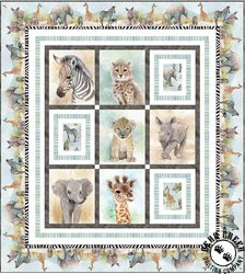 Baby Safari Animals I Free Quilt Pattern Baby Safari Animals I Free Quilt Pattern