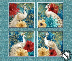 Blank Quilting Alabaster Wings Block Panel Blank Quilting Alabaster Wings Block Panel