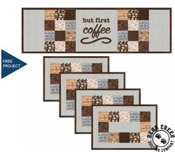 Coffee Connoisseur But First Coffee Free Quilt Pattern