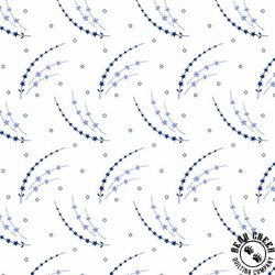 Andover Fabrics Tradition Shooting Star White Andover Fabrics Tradition Shooting Star White