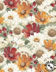 Wilmington Prints Harvest Blooms Packed Florals Multi Wilmington Prints Harvest Blooms Packed Florals Multi