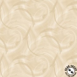 Blank Quilting Spin Flannel 108 Inch Wide Backing Fabric Semi Circle Texture Cream