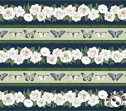 Wilmington Prints Garden Grace Border Stripe