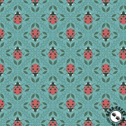 Cloud9 Fabrics Eventide Ladybird Turquoise