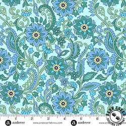 Andover Fabrics Thousand Steps Anemone Seafoam