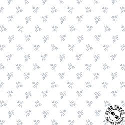 Henry Glass Quilters Flour VI Small Buds White on White Henry Glass Quilters Flour VI Small Buds White on White
