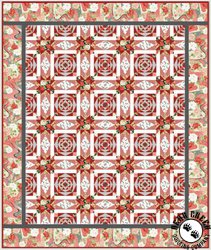 Exotic Garden Crimson Blooms Free Quilt Pattern