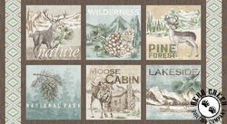 Michael Miller Fabrics Nature's Landscape Pine Forest Patchwork Panel Michael Miller Fabrics Nature's Landscape Pine Forest Patchwork Panel