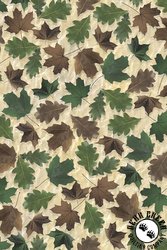 QT Fabrics The Wonder of Nature Leaves Cream QT Fabrics The Wonder of Nature Leaves Cream