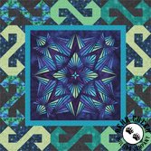 Crystal Topper Sapphire - Crystal Tendrils Free Quilt Pattern by Hoffman Fabrics