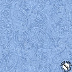 Blank Quilting Paisley Jane 108 Inch Wide Backing Fabric Blue