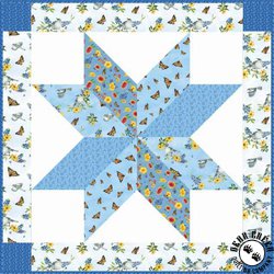 Bluebonnet Breeze Bigger Free Quilt Pattern