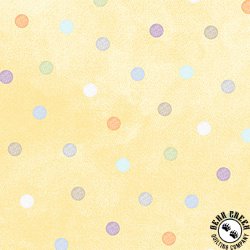 Maywood Studio Little Chicks Flannel Multi Dots Yellow