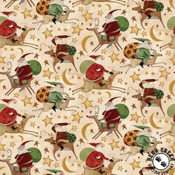 Riley Blake Designs Up on the Housetop Santa Rides Snowflake Riley Blake Designs Up on the Housetop Santa Rides Snowflake
