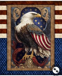 QT Fabrics American Spirit Patriotic Eagle Panel