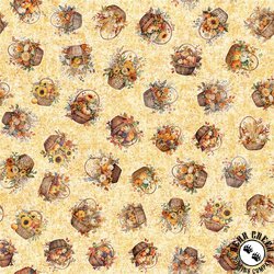 QT Fabrics Autumn Spice Autumn Baskets Corn