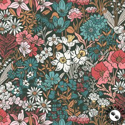 Cloud9 Fabrics Eventide Garden Dark Forest