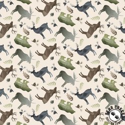 P&B Textiles Lodge Life Animal Toss Cream