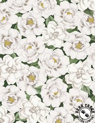 Wilmington Prints Garden Grace Packed Flowers Green Wilmington Prints Garden Grace Packed Flowers Green