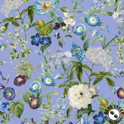Michael Miller Fabrics Botanical Garden Beautiful Blooms Sky
