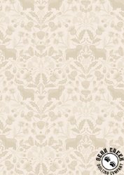 Lewis and Irene Fabrics Highlands Motif Cream