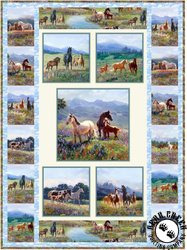Wildflower Trails Free Quilt Pattern by Elizabeth's Studio