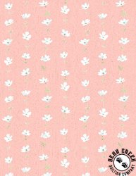 Wilmington Prints Daisy Days Floral Stripe Pink/Cream