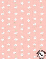 Wilmington Prints Daisy Days Floral Stripe Pink/Cream Wilmington Prints Daisy Days Floral Stripe Pink/Cream