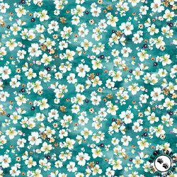 Michael Miller Fabrics Flower Lake Bloom Marine Michael Miller Fabrics Flower Lake Bloom Marine