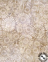 Wilmington Prints Cinnamon Twist Batiks Flower Burst Tan