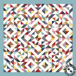 Dapple Dots Rainbow Tiles Free Quilt Pattern